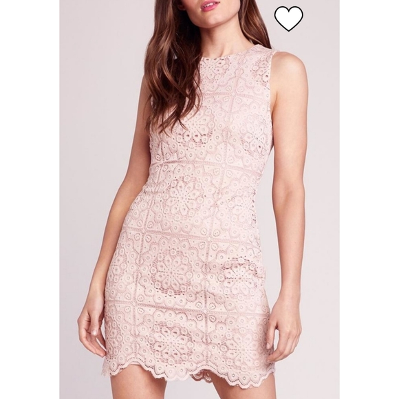 Jack by BB Dakota sheath dress pink lace sleeveless mauve rose cottagecore - Picture 2 of 16